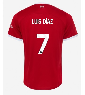 Liverpool Luis Diaz #7 Hjemmebanetrøje 2023-24 Kort ærmer